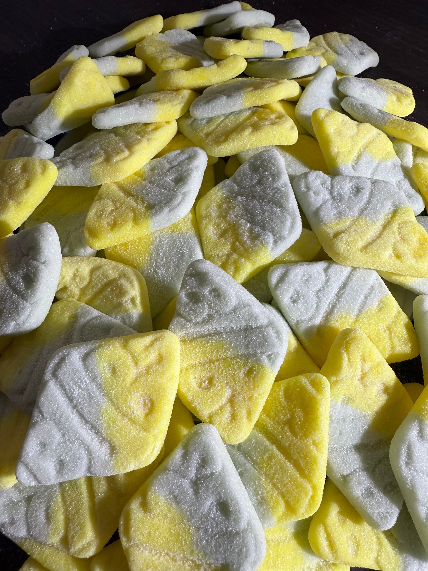 1/2 lb Swedish Yellow and Green Sour Foam Rhomb