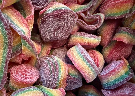 1/2 lb Rainbow rolls swedish candy